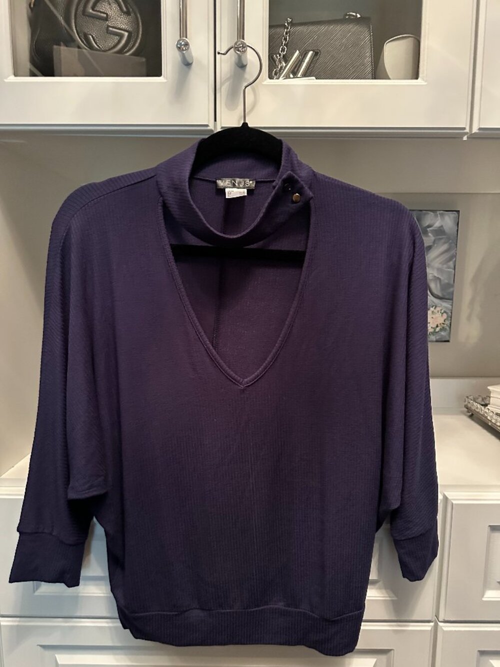 Woman's Navy Venus blouse